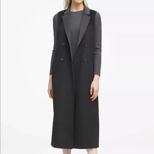 LIKE NEW Banana Republic Wool Coat Vest Sz Large